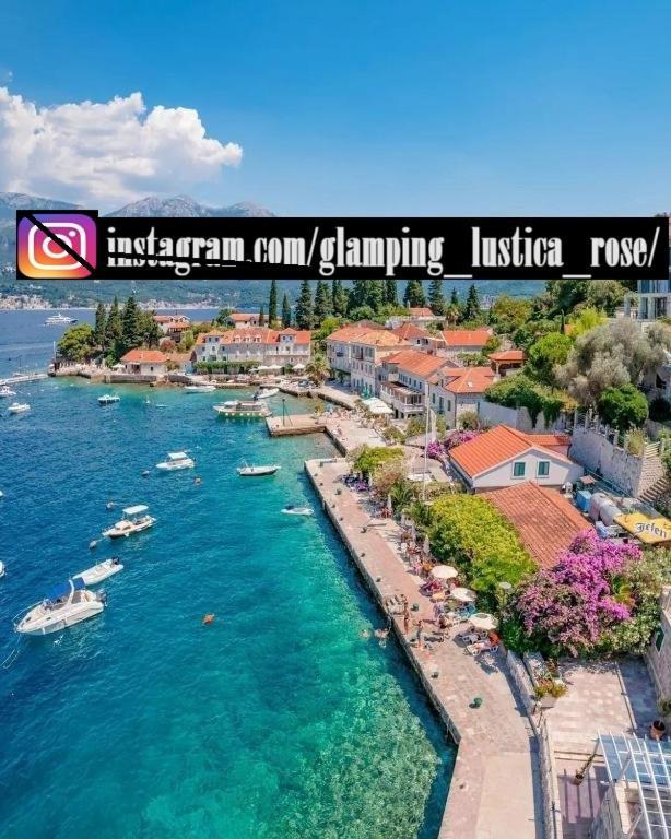 Вилла Glamping Peninsula Lustica Rose Тиват Экстерьер фото