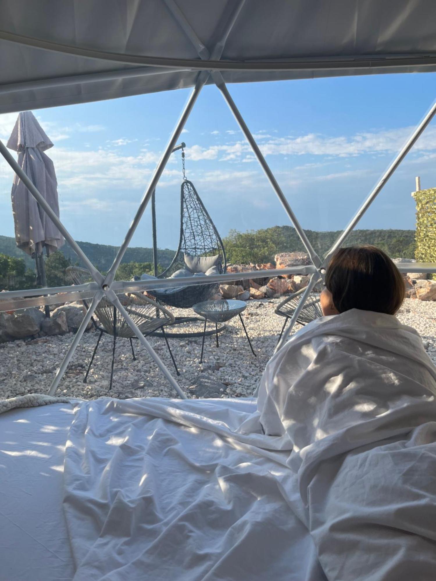 Вилла Glamping Peninsula Lustica Rose Тиват Экстерьер фото
