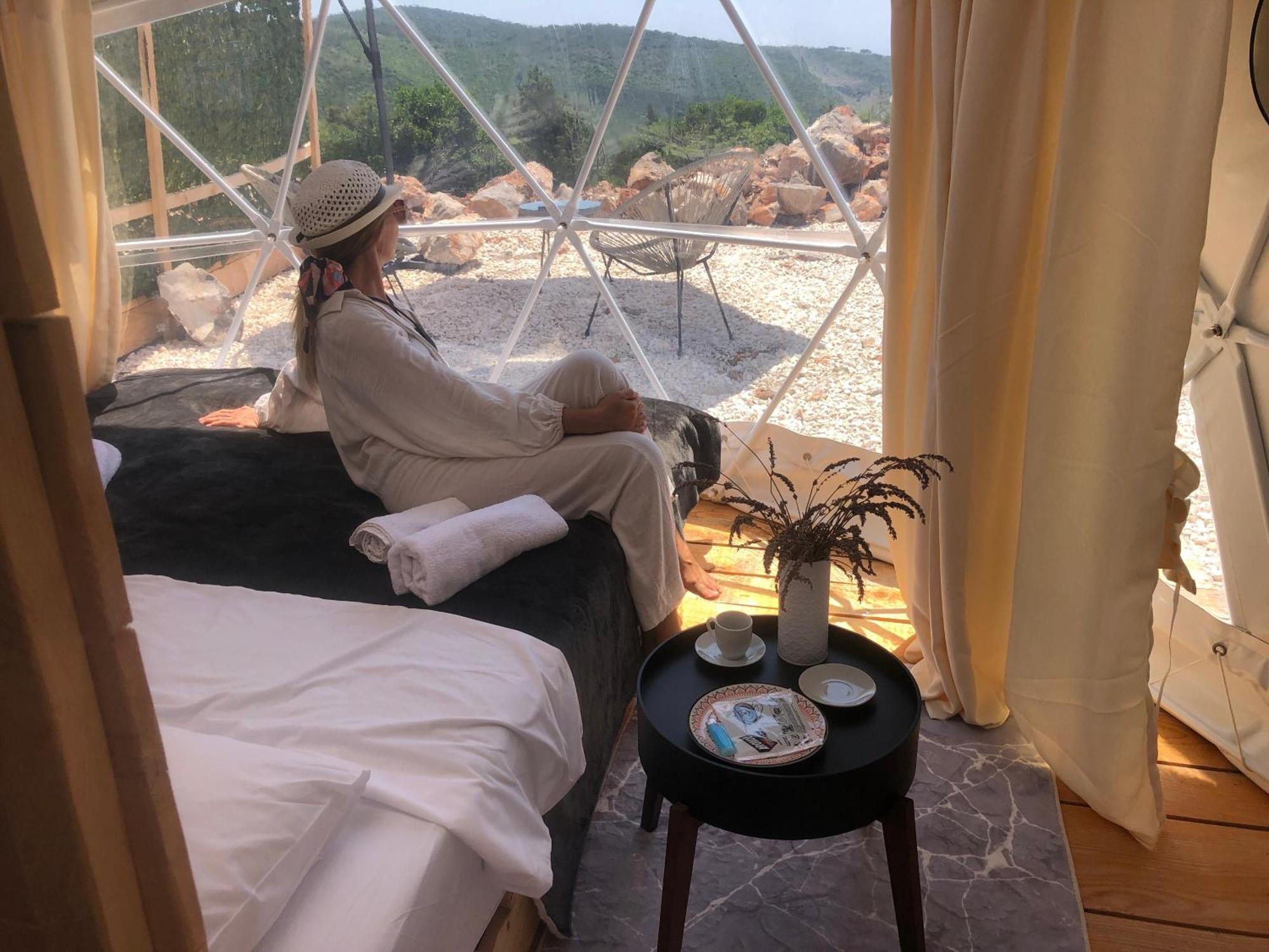 Вилла Glamping Peninsula Lustica Rose Тиват Экстерьер фото